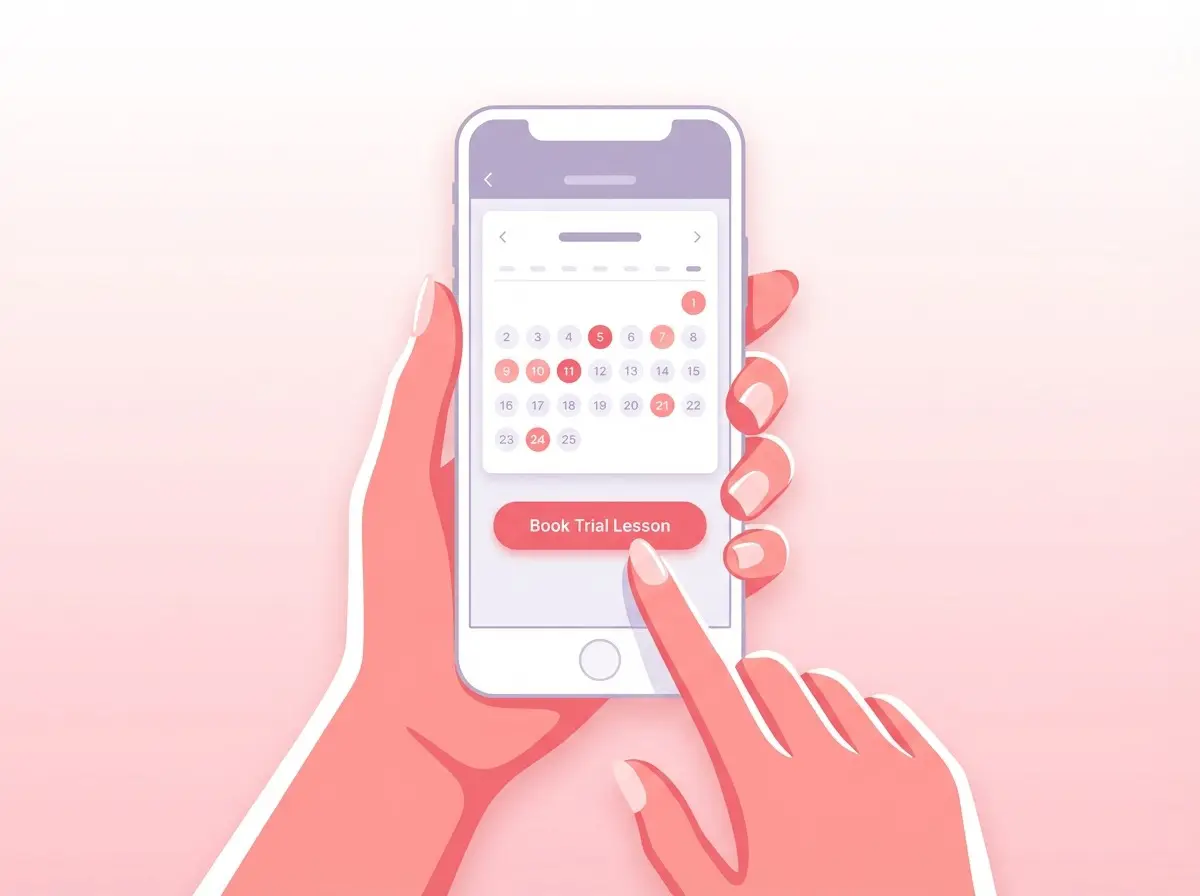 予約フォームにアクセス - ステップ1