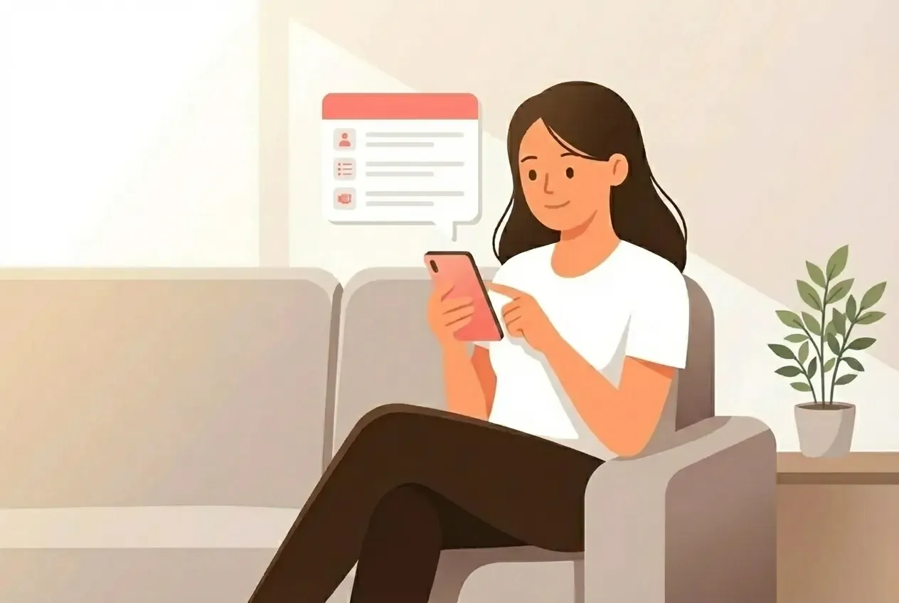 予約ページにアクセス