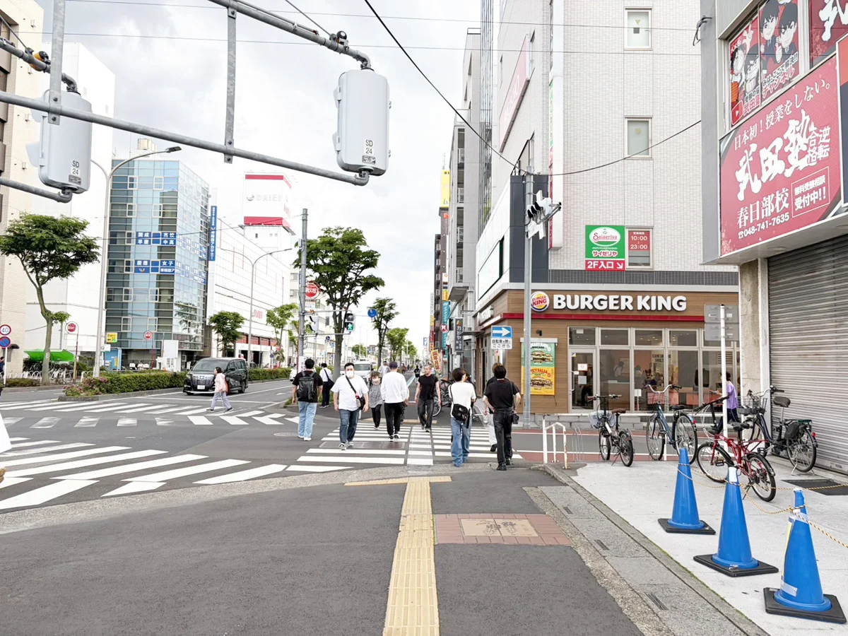 春日部店 徒歩ルート 3