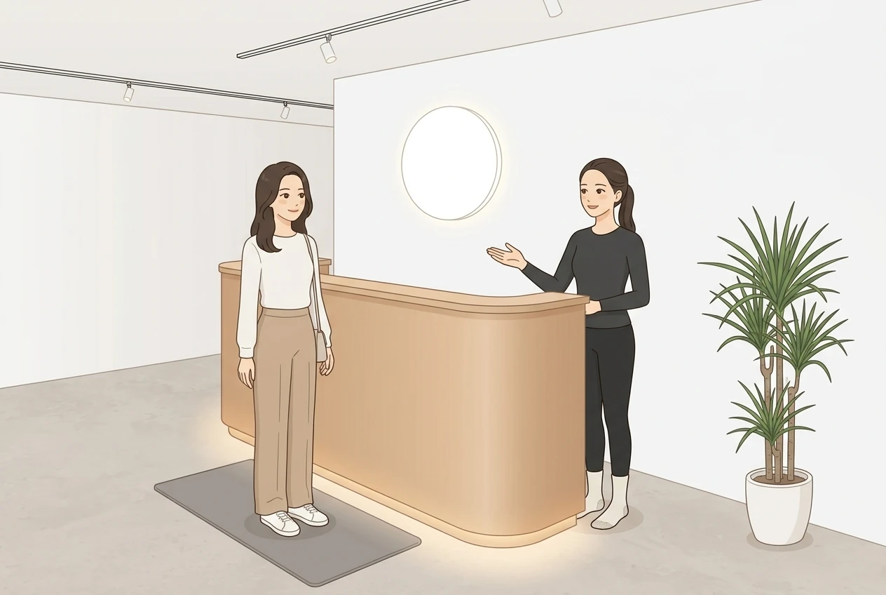 20分前に来店する